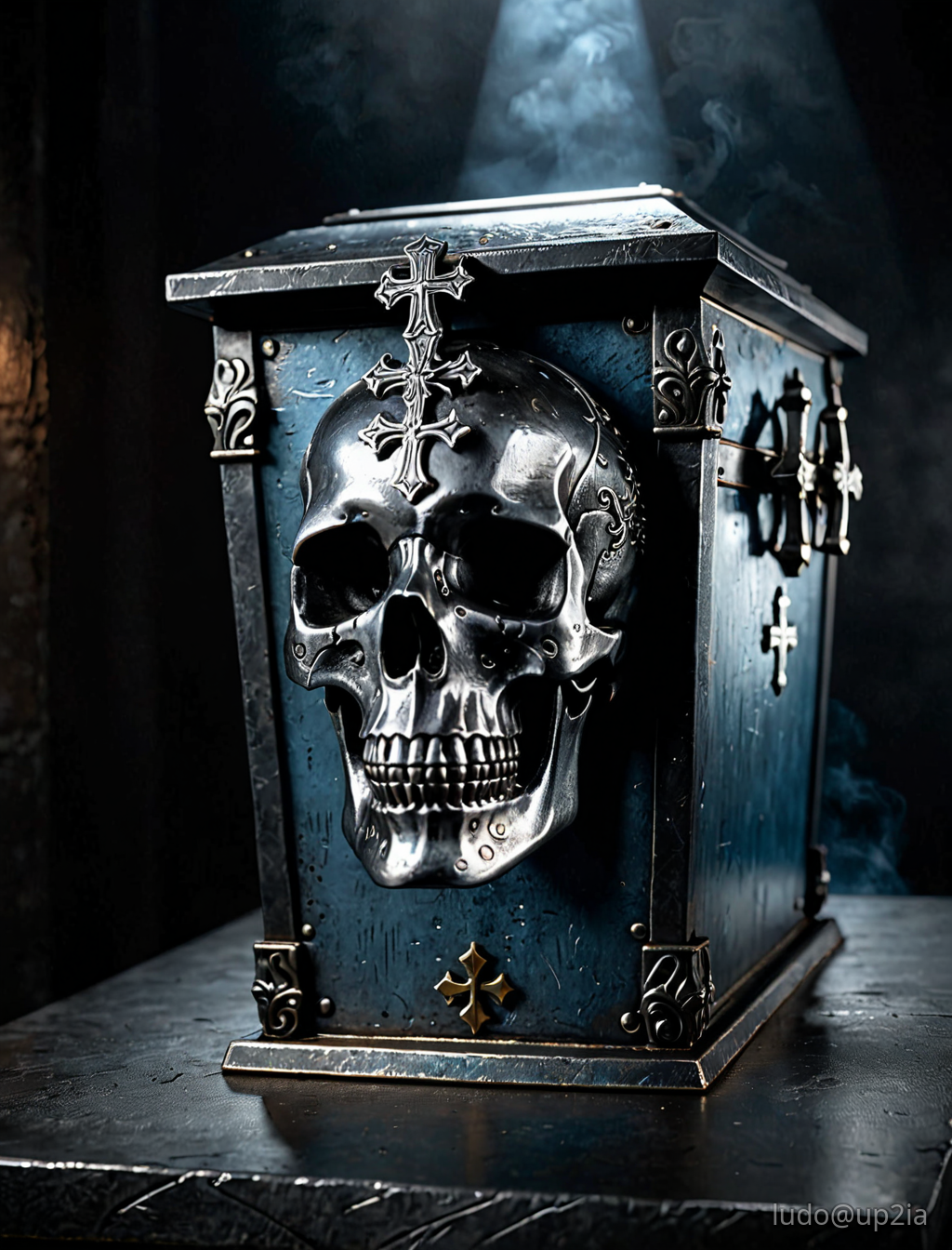 Minimal dark poster symbolizing Futur 0.1 — sober, measured, mastered.